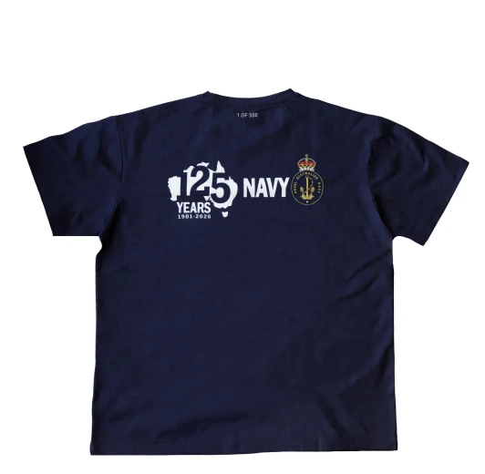 Navy - 125 Years For Our Nation Limited-Edition T-shirt - Navy Blue