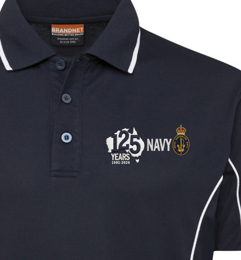 Navy - 125 Years For Our Nation Polo Shirt - Navy Blue
