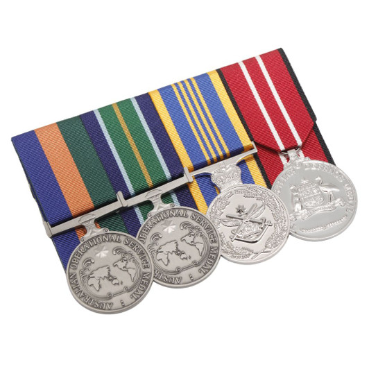 AOSM Border Protection + AOSM Indo Pacific + Defence Long Service + ADM Replica Set