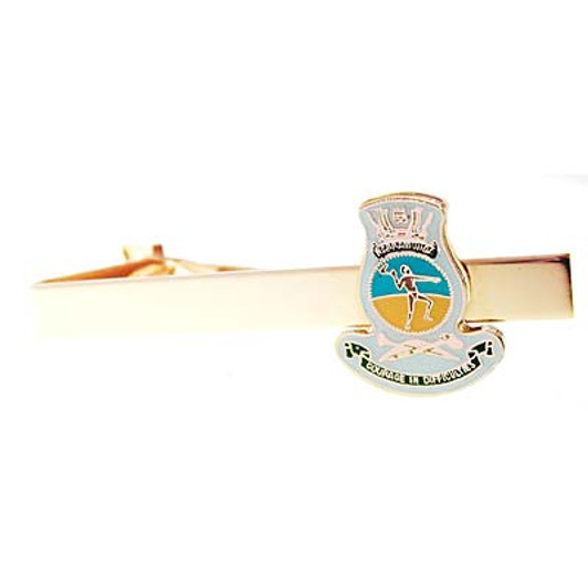 HMAS Warramunga Tie Bar HMAS Warramunga 20mm full colour enamel tie bar. Order now from the military specialists. This beautiful gold plated tie bar looks great on both work and formal wear.