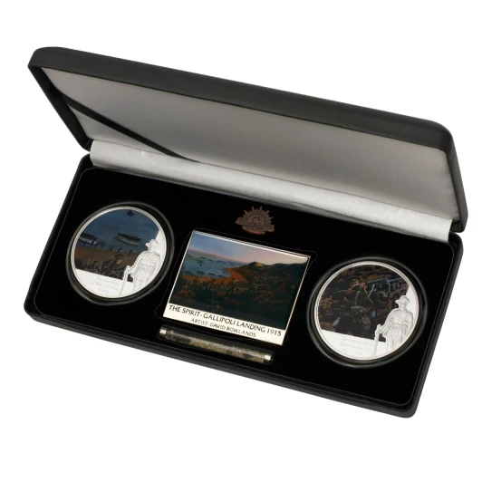BrandNet Archive Edition | The Landing Set of Two Ltd Ed Medallions SoG 12
