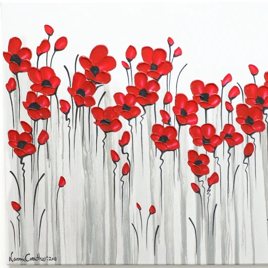 Original Artwork | Poppy Mpressions Fields of Poppies