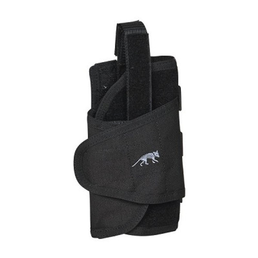 Tasmanian Tiger Tac Holster MKII Black Adjustable pistol holster to fasten with the MOLLE system. Only available in a right-hand version; Safety closure (hook-and-loop); MOLLE system;Measurements: 23 x 12 x 4 cmWeight: 190 gFabric: CORDURA