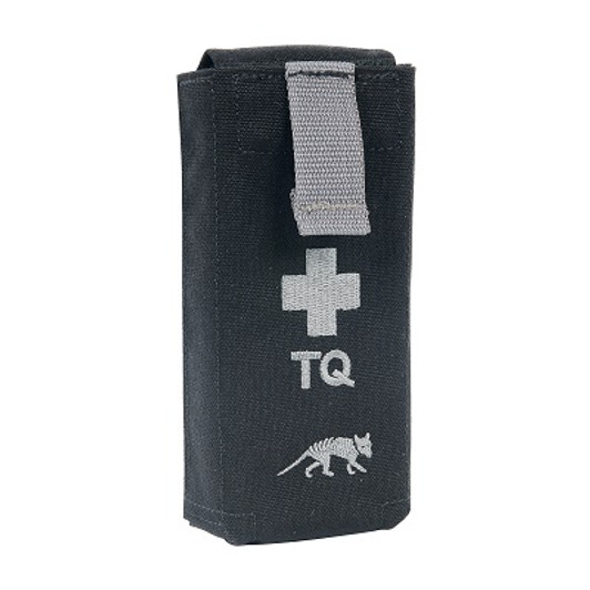 Tasmanian Tiger Tourniquet Pouch II Black Closed pouch with quick-release system to hold a CAT tourniquet or similar. Quick access in action with Velcro fastener; Tourniquet inside secured with elastic loop; MOLLE system;Measurements: 12 x 7