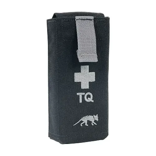 Tasmanian Tiger Tourniquet Pouch II Black Closed pouch with quick-release system to hold a CAT tourniquet or similar. Quick access in action with Velcro fastener; Tourniquet inside secured with elastic loop; MOLLE system;Measurements: 12 x 7