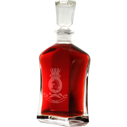 HMAS Toowoomba Italian Glass Decanter