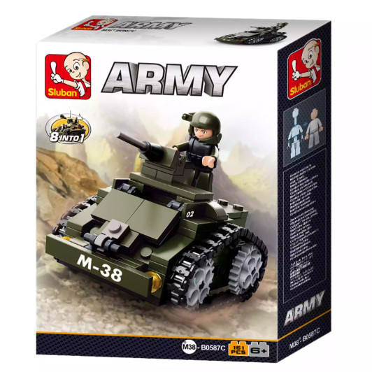 Army Armoured Car 151 Pcs Construction Set