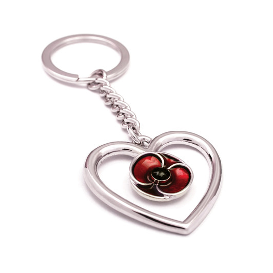 Remember Keep True Poppy Key Ring