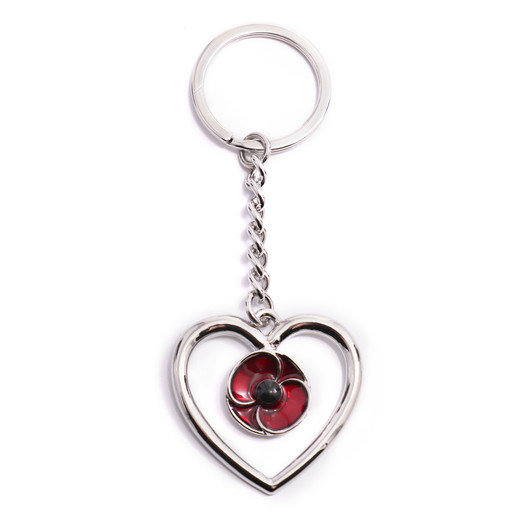 Remember Keep True Poppy Key Ring