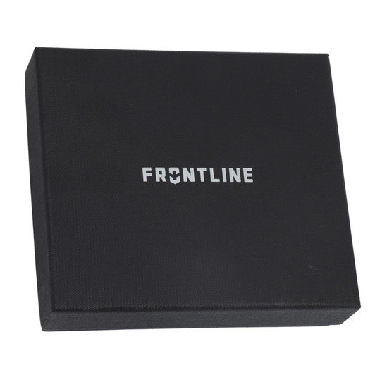 Leather Badge Wallet BK