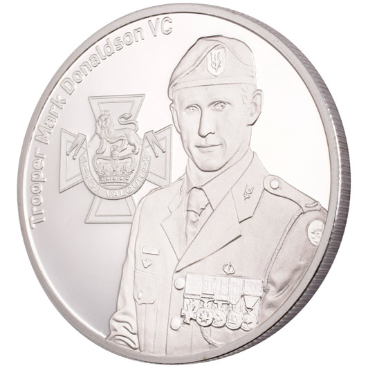 In the Service of Others Mark Donaldson VC Medallion The Unique Mark Donaldson VC Limited Edition Proof Medallion from the Military Shop, is a special gift for anyone interested in military history.Mark Donaldson, VC Medallion is part of an Inspirationa