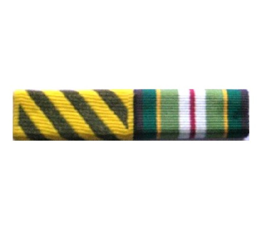 Ribbon Bar 2 Quality ribbon bar 2 ready to wear with clutch pins on the back, order now from the military specialists. All Ribbon Bars are made to customer specifications, any additional items such as rosettes, em