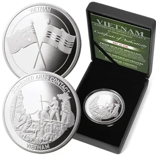 Ltd Ed Medallion CAC-Controlling the Fight The stunning Vietnam 1969 Combined Arms Contact Limited Edition Medallion-Controlling the Fight from the military specialists. The Vietnam 2013 Proof Medallions are ideal for collectors or for those s