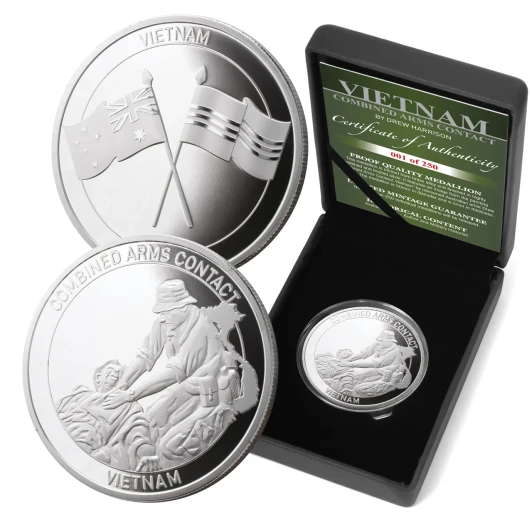 Ltd Ed Medallion CAC-Saving Life Under Fire