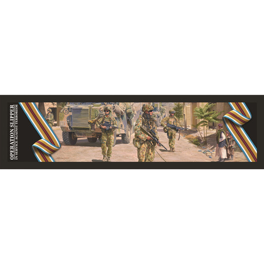 Afghanistan Campaign Artwork Bar Runner