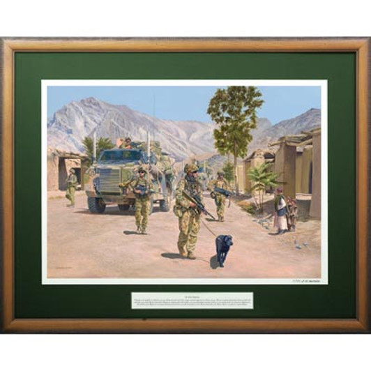 Operation Slipper Framed LTD Print The exceptional Operation Slipper Framed Limited Edition Print, order now from the military specialists. Renowned Australian military artist, Barry Spicer, has captured the essence of this Afghanistan