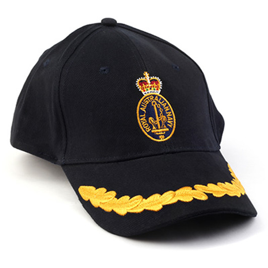 Royal Australian Navy Senior Officers Policy Cap Royal Australian Navy Senior Officers Policy Cap, order now from the military specialists. This quality heavy brushed cotton cap has the Navy ceremonial badge embroidered on the front and Senior Offic