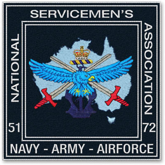 Nashos Pocket Badge Bullion A quality official Nashos Bullion Pocket Badge order now from the military specialists. Outstanding detail in this official Nasho pocket bullion badge.  Superb embroidery presents the National Service