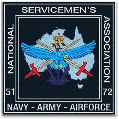 Nashos Pocket Badge Bullion A quality official Nashos Bullion Pocket Badge order now from the military specialists. Outstanding detail in this official Nasho pocket bullion badge.  Superb embroidery presents the National Service