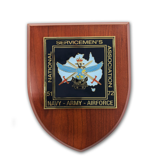 Nashos Plaque Exceptional Nashos Plaque, order now from the military specialist. Perfect as a presentation for appreciation. Official Nashos plaque with stunning 105mm metal plate featuring the National Servicemen'