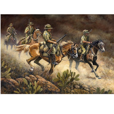Desert Pursuit Canvas Print 35.5 x 50