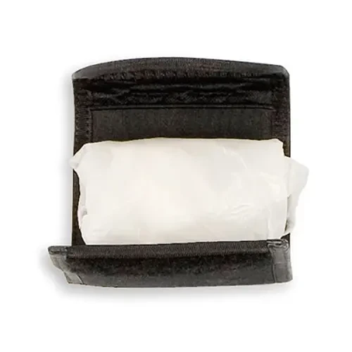Tasmanian Tiger Glove Pouch Tasmanian Tiger Glove Pouch order now from the military specialists. Small accessory bag for disposable gloves. Features: Room for two pairs of latex gloves * Molle system Specifications: Measurements