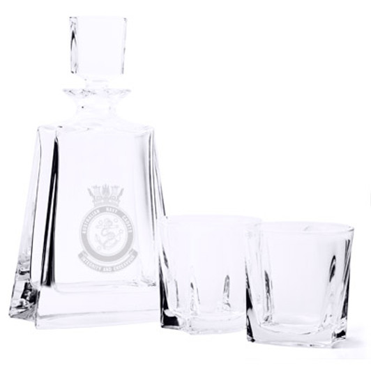 ANC Bohemia Crystal Whisky Set Exceptional quality ANC Bohemia Crystal Whisky Set, order now from Military Shop. Quality that last a life time, this beautiful Bohemia whisky set comprises of a heavy crystal decanter which is sandbl