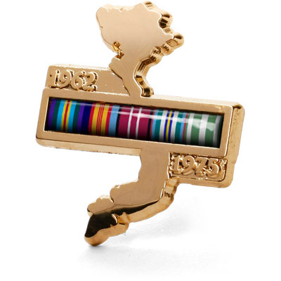Vietnam Map Nashos Ribbon Lapel Pin On Card