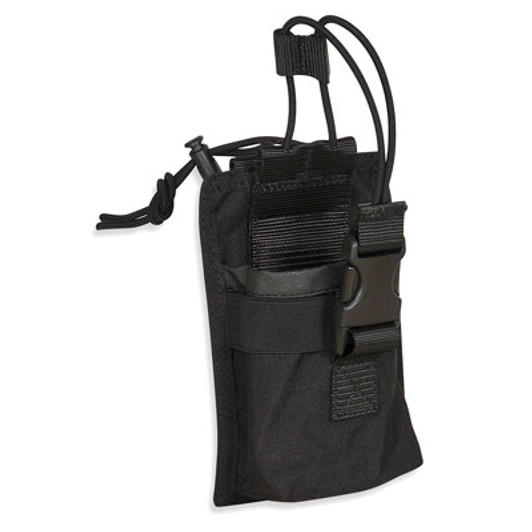 Tasmanian Tiger Tac Pouch Radio 3 Black Tasmanian Tiger Tac Pouch Radio 3 BK order now from Military Shop. Small universal radio pouch. Adjustable elastic loop with side release buckle; MOLLE system; Needs two MOLLE loops; Measurements: 16