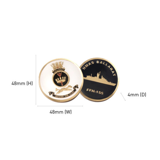 HMAS Ballarat Medallion 48mm