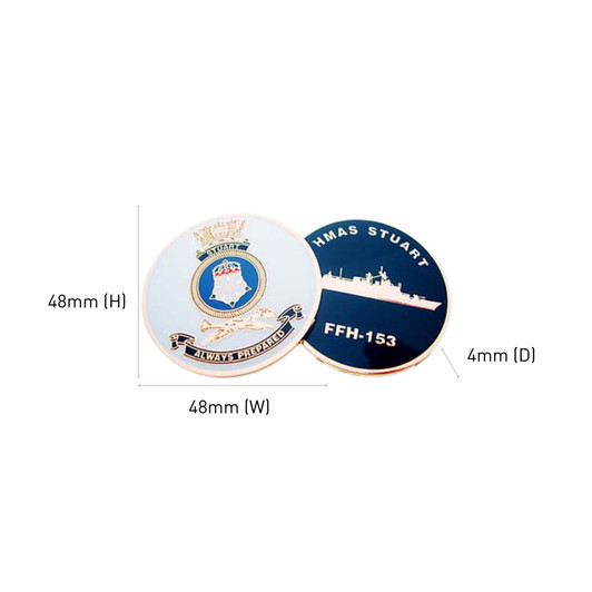 HMAS Stuart Medallion 48mm