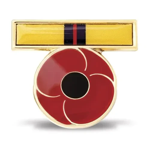 Iraq Ribbon Poppy Lapel Pin This special enamel-filled 25mm Iraq ribbon badge available from the military specialists gives us the opportunity to remember and honour the service and sacrifice of Australian service men and women