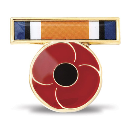 WW1 Ribbon Poppy Lapel Pin This special 25mm World War I ribbon badge available from the military specialists remembers the men and women who served Australia during the Great War. The ribbon was part of the British War Medal 1 WW1 Ribbon Poppy Lapel Pin This special 25mm World War I ribbon badge available from the military specialists remembers the men and women who served Australia during the Great War. The ribbon was part of the British War Medal 1