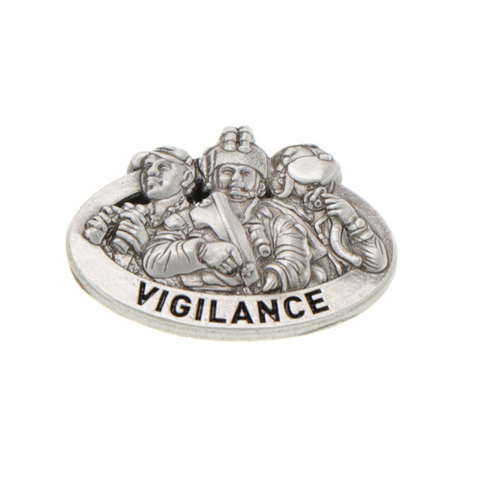 Vigilance Our People Lapel Pin On Card Our service people answer a calling to defend and serve our country. Their vigilance is our peace of mind. Show your support with this 25mm lapel pin in an oxidised silver finish. This stunning pin is Vigilance Our People Lapel Pin On Card Our service people answer a calling to defend and serve our country. Their vigilance is our peace of mind. Show your support with this 25mm lapel pin in an oxidised silver finish. This stunning pin is