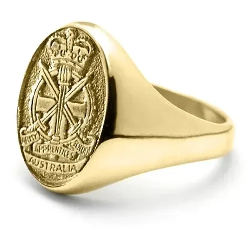 AAS 9ct Yellow Gold Ring Stunning Army Apprentices School (AAS) Solid 9ct Yellow Gold Ring order today from the military specialists. Our quality rings are custom-made to order - please choose carefully as changes to or cance
