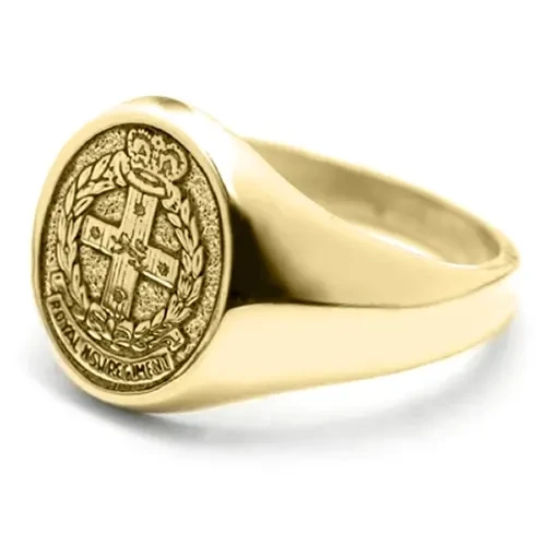 RNSWR 9ct Yellow Gold Ring Order the stunning Royal New South Wales Regiment (RNSWR) Solid 9ct Yellow Gold Ring today from the military specialists. Our quality rings are custom-made to order - please choose carefully as change