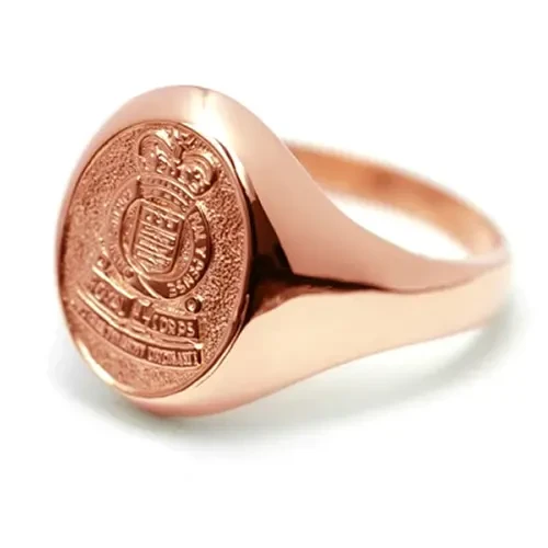 RAAOC 18ct Rose Gold Ring Order the stunning Royal Australian Army Ordnance Corps (RAAOC) Solid 18ct Rose Gold Ring  today from the military specialists. Our quality rings are custom-made to order - please choose carefully as