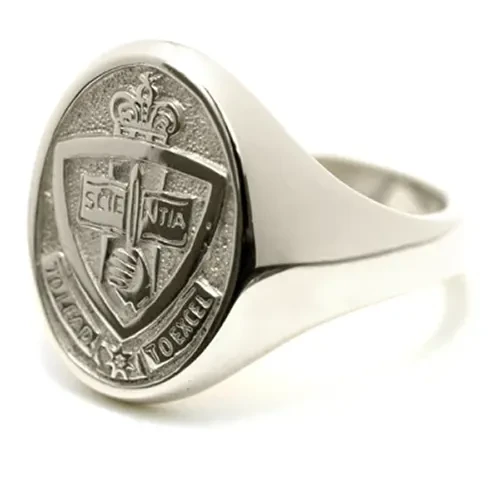 ADFA 18ct White Gold Ring A Stunning Australian Defence Force Academy (ADFA) Solid 9ct White Gold Ring order today from the military specialists. Our quality rings are custom-made to order - please choose carefully as changes to
