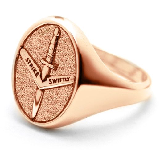 1 CDO REGT 9ct Rose Gold Ring Stunning 1st Commando Regiment (1 CDO REGT) Solid 9ct Rose Gold Ring order today from the military specialists. Our quality rings are custom-made to order - please choose carefully as changes to or ca