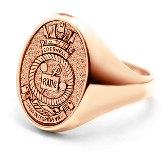 HMAS Creswell 9ct Rose Gold Ring Stunning HMAS Creswell Solid 9ct Rose Gold Ring order today from the military specialists. Our quality rings are custom-made to order - please choose carefully as changes to or cancellation of your or