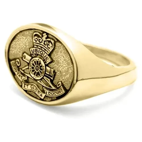RAA 18ct Yellow Gold Ring Stunning Royal Regiment of Australian Artillery (RAA) Solid 18ct Yellow Gold Ring order today from the military specialists. Our quality rings are custom-made to order - please choose carefully as cha