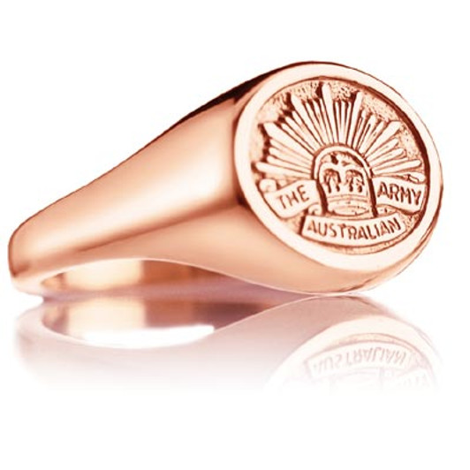 Army 18ct Rose Gold Ring Stunning Army Solid 18ct Rose Gold Ring order today from the military specialists. Our quality rings are custom-made to order - please choose carefully as changes to or cancellation of your order afte