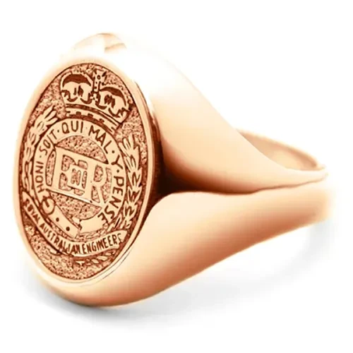 RAE 18ct Rose Gold Ring Order the stunning Royal Australian Engineers (RAE) Solid 18ct Rose Gold Ring  today from the military specialists. Our quality rings are custom-made to order - please choose carefully as changes to o