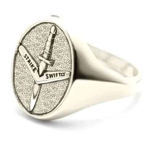 1 CDO REGT 18ct White Gold Ring Stunning 1st Commando Regiment (1 CDO REGT) Solid 18ct White Gold Ring order today from the military specialists. Our quality rings are custom-made to order - please choose carefully as changes to or