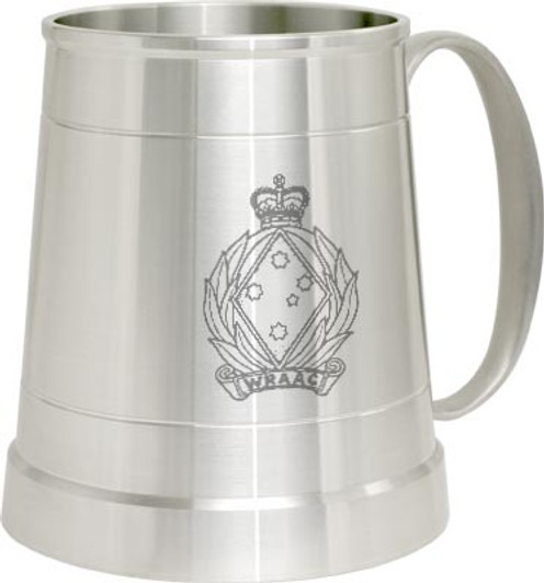 WRAAC Pewter Tankard Women's Royal Australian Army Corps (WRAAC) crest Engraved on a traditional pewter tankard from Military Shop. Order online now. This stylish tankard is a brilliant addition to your trophy shelf or po