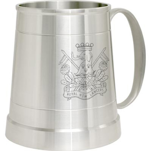 RNSWL Pewter Tankard Royal New South Wales Lancers (RNSWL) crest Engraved on a traditional pewter tankard from Military Shop. Order online now. This stylish tankard is a brilliant addition to your trophy shelf or pool roo