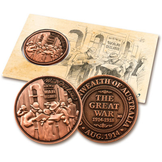 War Declared Penny In Blister Pack The special War Declared Penny In Blister Pack from the military specialists. Add it to your collection or share it with someone. On 4 August 1914 England declared war on Germany. The official cable d