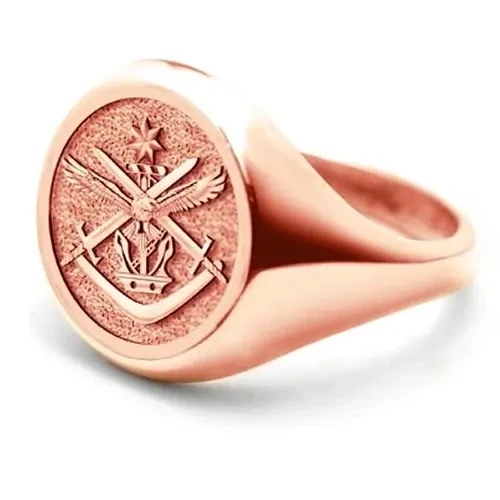 ADF Ring 9ct Rose Gold Stunning Australian Defence Force (ADF) Solid 9ct Rose Gold Ring order today from the military specialists. Our quality rings are custom-made to order - please choose carefully as changes to or cancel