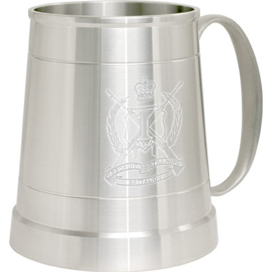 1 RTB Pewter Tankard 1st Recruit Training Battalion (1 RTB) crest Engraved on a traditional pewter tankard from Military Shop. Order online now. This stylish tankard is a brilliant addition to your trophy shelf or pool ro