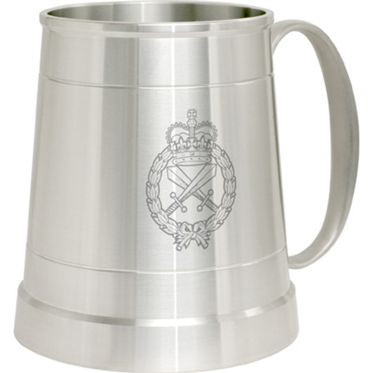 RACMP Pewter Tankard Royal Australian Corps of Military Police (RACMP) crest Engraved on a traditional pewter tankard from Military Shop. Order online now. This stylish tankard is a brilliant addition to your trophy shelf